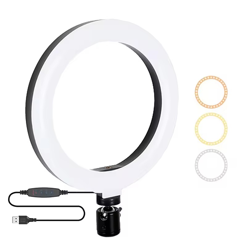 Photography Lighting Continuous - 16/26/33 センチメートル自撮りリングライト写真撮影補助光 LED リングランプグローソフトアイプロテクション写真撮影ランプ用品ホームスタジオ