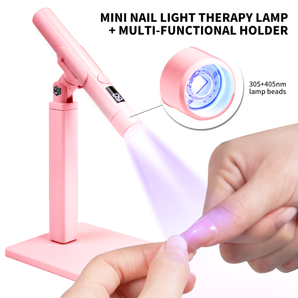 Photography Lighting Portrait - ポータブルネイル UV LED ランプ充電式爪用ジェルポリッシュ乾燥樹脂クイック UV ライトランプネイルアートデスクスタンド取り外し可能