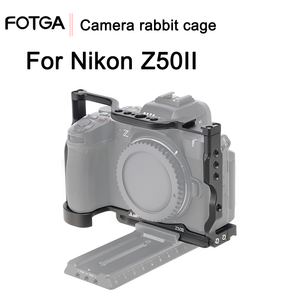 Nikon Camera Z50 - FOTGA Z50II カメラケージ保護フレームニコン Z50 II 一眼レフコールドシューマウント垂直撮影モニターホルダー
