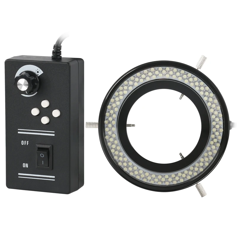Photography Lighting Continuous - 産業用4ゾーン-4輪駆動駆動,ステレオ顕微鏡カメラ用LEDリングライト144輝度調整可能