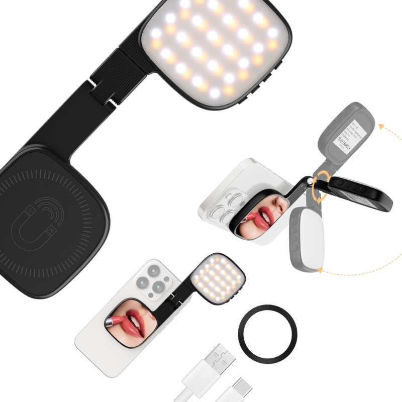 Photography Lighting Modifiers - U55B 魅力的なフープライトハイライト LED 照明変更可能なポケットツール携帯写真用の 3 つの色温度