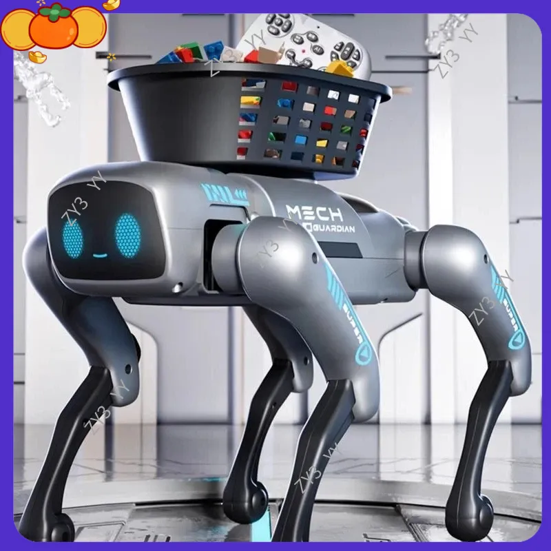 Photography Lighting Indoor - レオ2026新型AIスマートリモコンロボット犬、プログラム可能、積載バスケット、ライトとサウンドエフェクト付き、男の子の誕生日プレゼントに最適