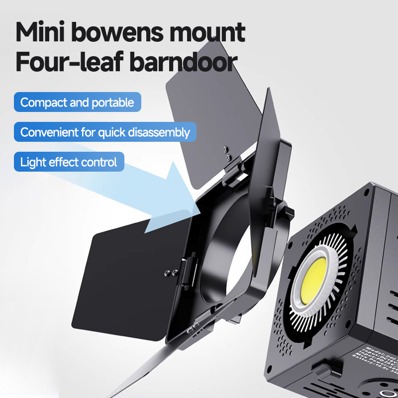 Photography Lighting Modifiers - 4枚刃セルラーグリッドフラッシュライトミニボーエンズマウントプロフェッショナルライトモディファイアー写真スタジオアクセサリーLEDライト