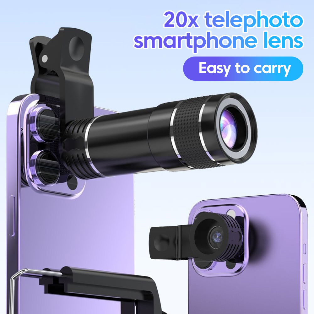 Photography Lighting Definition - ユニバーサル 20x 望遠電話レンズ高解像度ズームカメラ外部効果大光透過写真レンズ