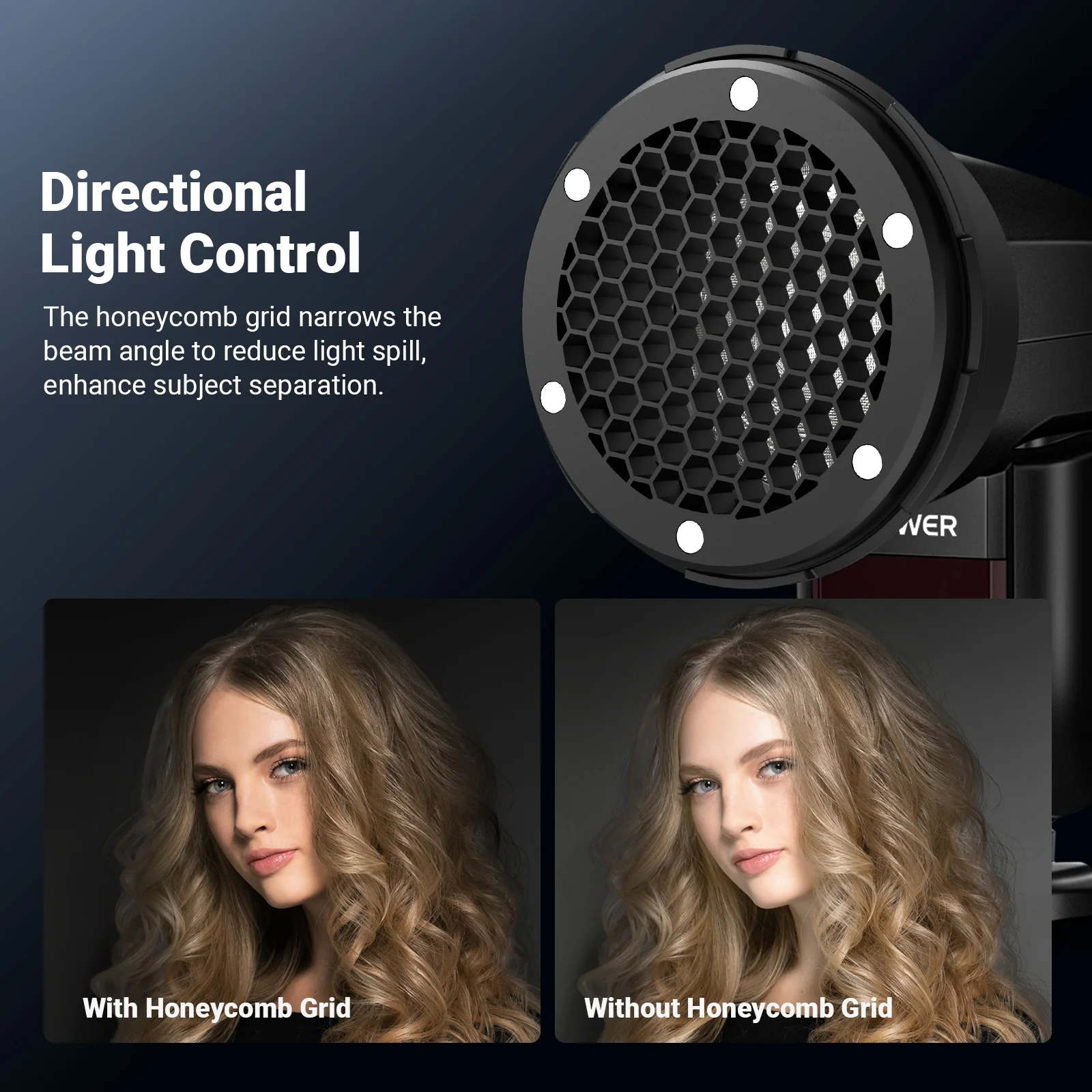 NEEWER CRS15 マグネティックマウント ハニカムグ - Honeycomb Grid Filter のレビューと価格