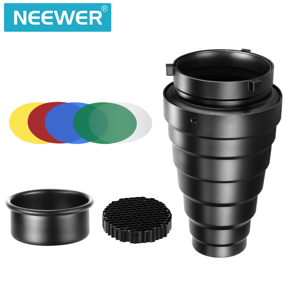 Neewer-アルミニウム合金コニカルシューオットキット,ハ - Honeycomb Grid Filter のレビューと価格