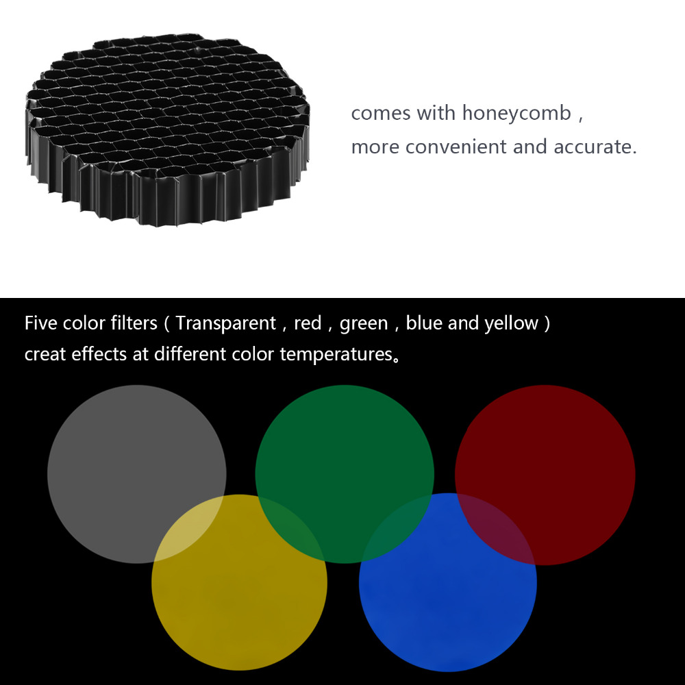 Neewer-アルミニウム合金コニカルシューオットキット,ハ - Honeycomb Grid Filter のレビューと価格