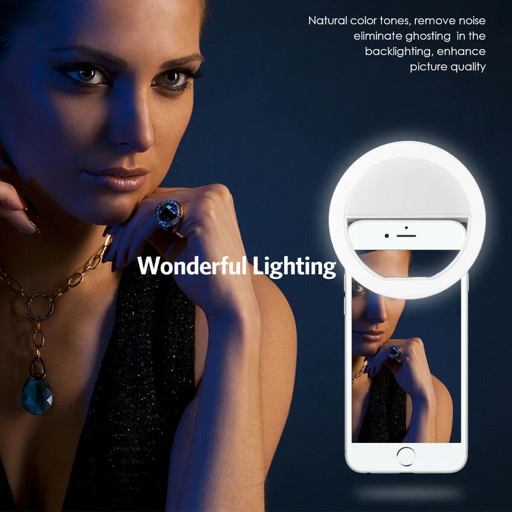 USB充電式LEDリングライト,電話クリップ,写真,ビデオ, - Photography Lighting Continuous のレビューと価格