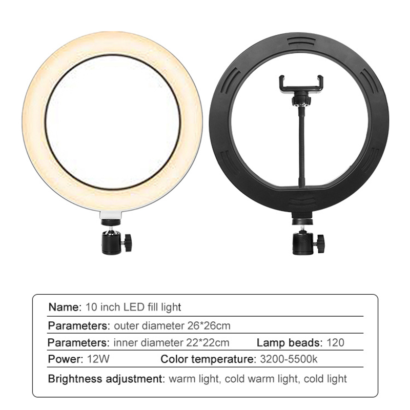 Youtube撮影vlog selfie円形リングライトle - Photography Lighting Continuous のレビューと価格