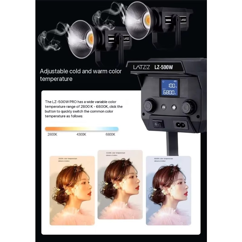 【ホットセール】LATZZ 500W LEDビデオライト 2 - Photography Lighting For Sale のレビューと価格