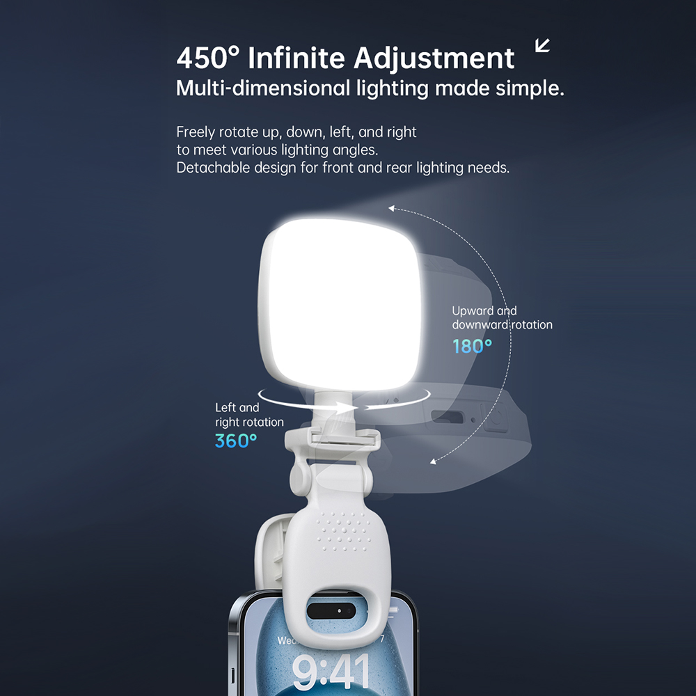 ポータブルLEDセルフィーライトカメラミニフィルライト充電式 - Photography Lighting Continuous のレビューと価格