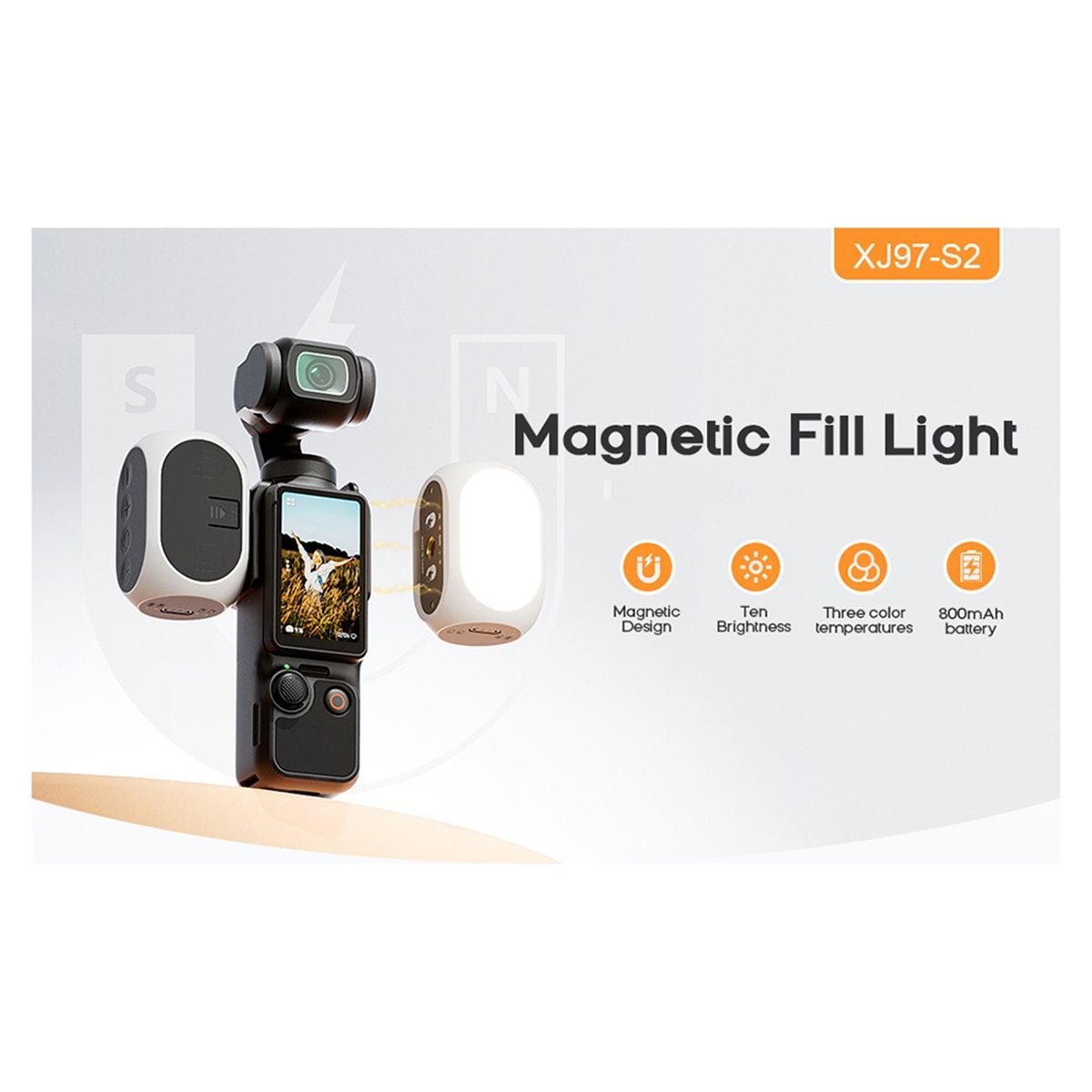 フラッシュセール-ポケット3フィルライト用スポーツカメラ撮影 - Photography Lighting For Sale のレビューと価格