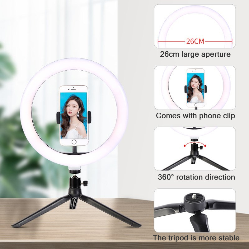 26 センチメートル 10 インチ Led リング Self - Photography Lighting Continuous のレビューと価格