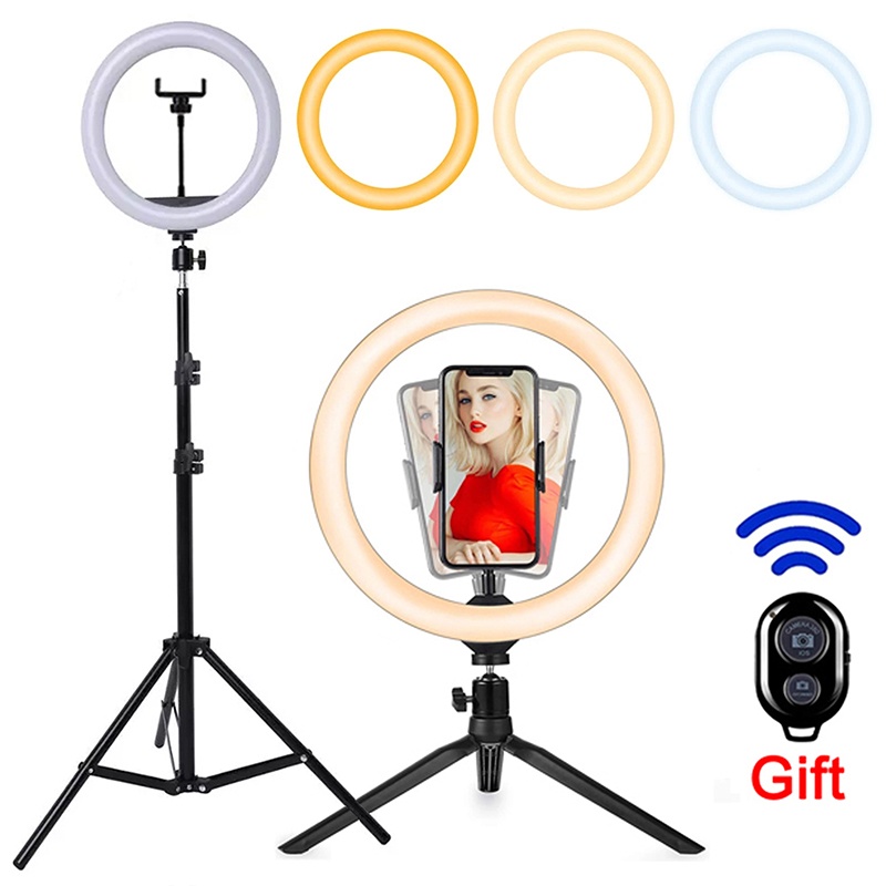 16/26/33 センチメートル LED 自撮りリング照明ラ - Photography Lighting Continuous のレビューと価格