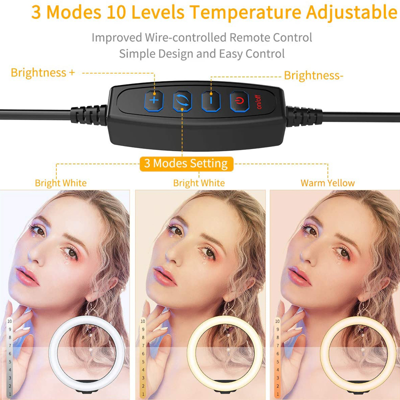 10インチ自撮りリングライト写真撮影用フィルライトLEDリン - Photography Lighting Continuous のレビューと価格