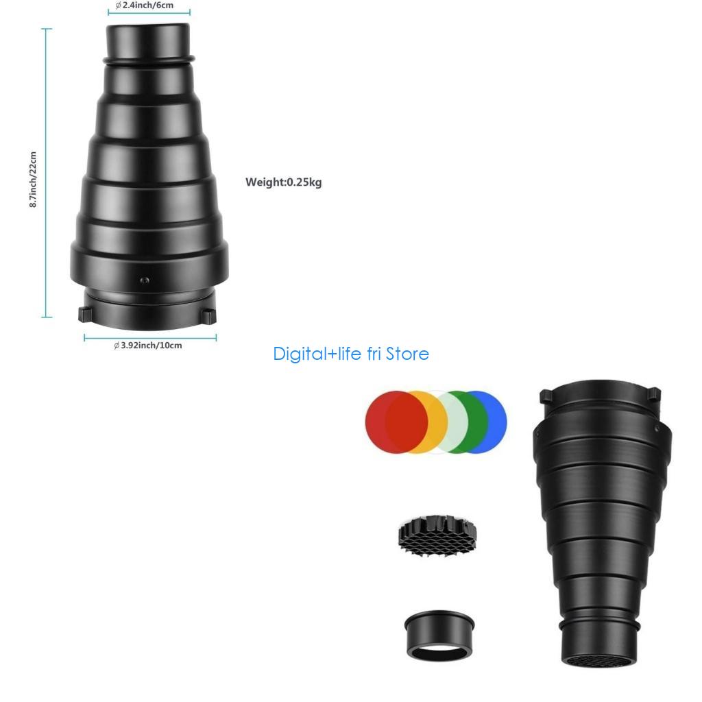E06D 写真メタル スヌート キット ボーエンズ マウント - Photography Lighting Modifiers のレビューと価格