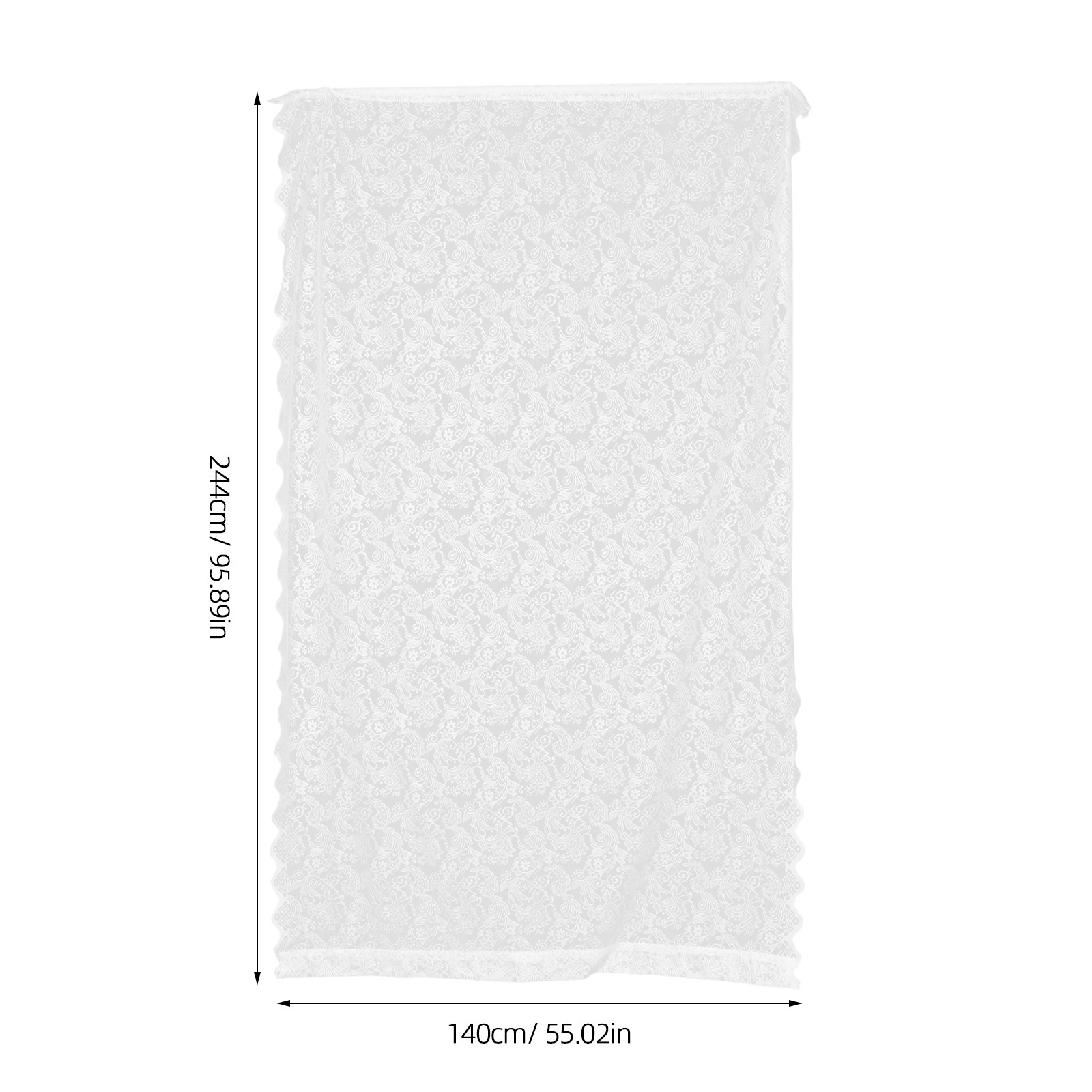 ヴィンテージ刺繍レースカーテン シアー ロマンチック 光を遮 - Photography Lighting Indoor のレビューと価格