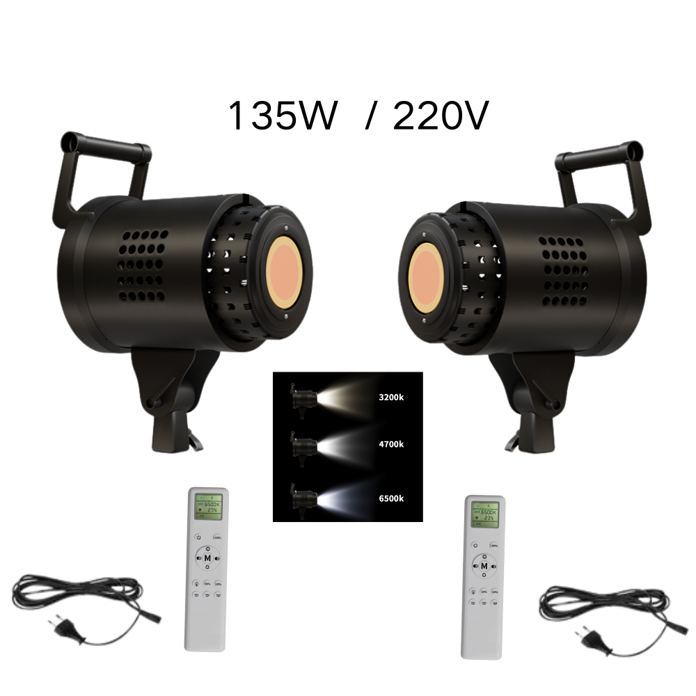 115/135W撮影用ボーエンズマウントLED照明 220V - Photography Lighting Portrait のレビューと価格