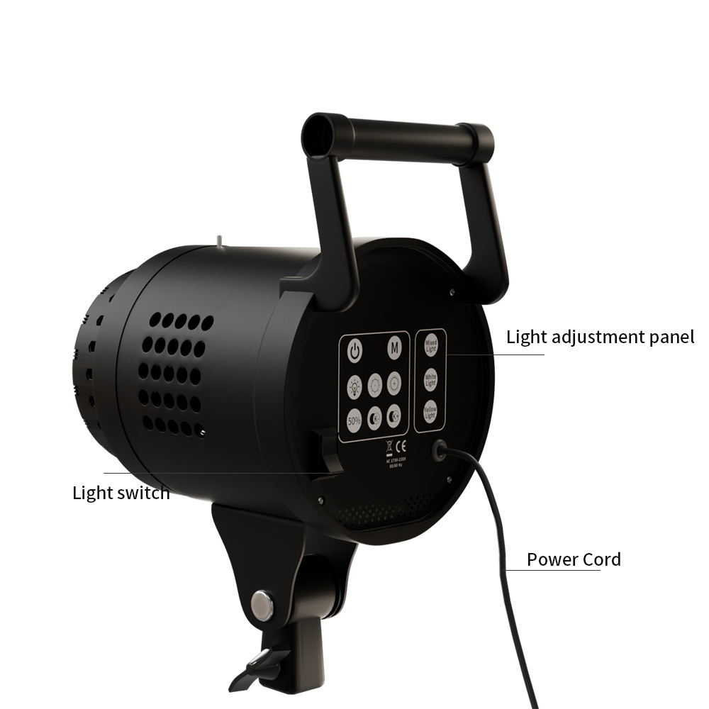 115/135W撮影用ボーエンズマウントLED照明 220V - Photography Lighting Portrait のレビューと価格