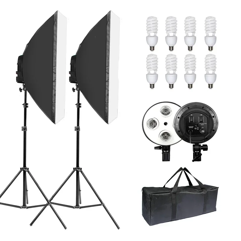 E27 4in1ランプヘッドホルダー付き写真スタジオ照明キッ - Photography Lighting Portrait のレビューと価格