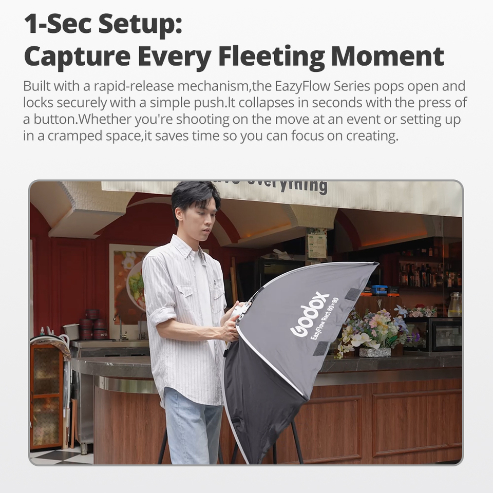Godox EazyFlowシリーズ折りたたみ式ソフトボック - Photography Lighting Set Up のレビューと価格