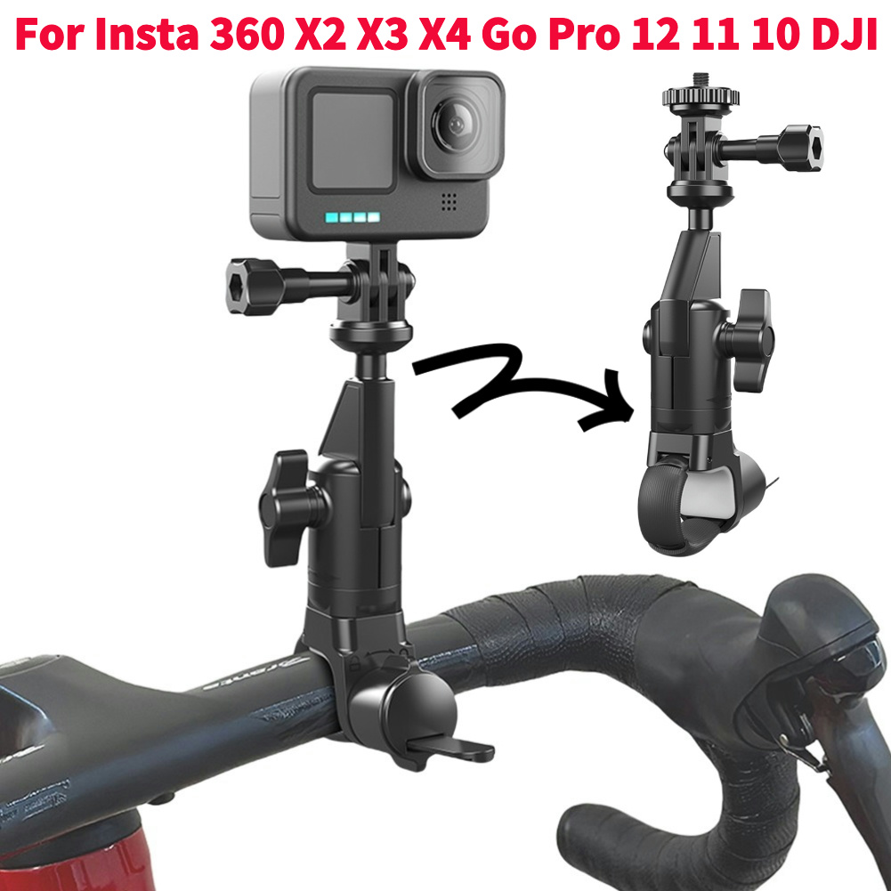 オートバイと自転車のハンドルバーホルダー、自転車カメラホルダ - Insta360 Camera X4 のレビューと価格